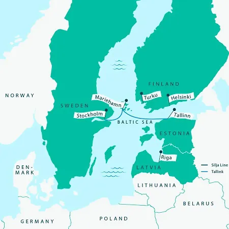 Tallink Ferry - Baltic Queen Tallinn To Stockholm Exteriör bild